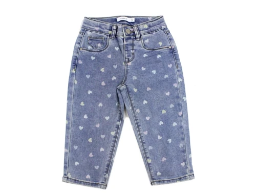 Name It medium blue denim hearts mom shaped jeans